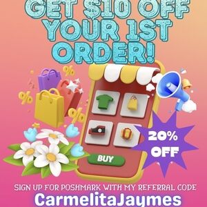 $10 Off Your 1st Order with My Referral Code! CarmelitaJaymes Shopping Promotion